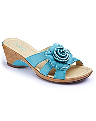 Lotus Wedge Flower Mules E Fit