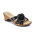 Lotus Wedge Flower Mules EEEEE Fit
