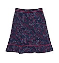 Weirdfish Printed Cord Skirt