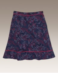 Weirdfish Printed Cord Skirt