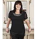 Coleen Nolan Top with Fringe 31in