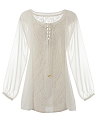 Coleen Nolan Lace Trim Georgette Tunic