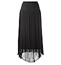 Roland Klein Pleated Hi Low Hem Skirt 37
