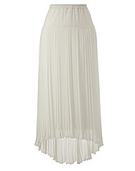 Roland Klein Pleated Hi Low Hem Skirt 37