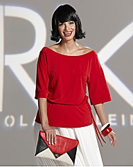 Roland Klein Soft Peplum Jersey Top