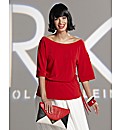 Roland Klein Soft Peplum Jersey Top