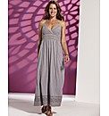 Lazy Lu Cut Work Maxi Dress Length 52in