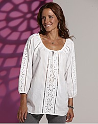 Lazy Lu Cutwork Tunic