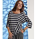 Lazy Lu Striped Jersey Top