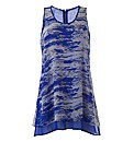 Lazy Lu Print Shaped Hem Vest 32in