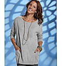 Lazy Lu Knitted Tunic Length 29in