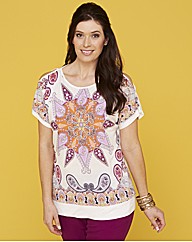 Placement Print Jersey Kaftan 27in