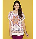 Placement Print Jersey Kaftan 27in