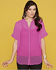 Over Sized Hi Low Hem Blouse