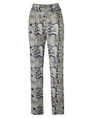 Snake Print Trousers Length 28in