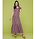 Ditsy Print Maxi Dress Length 52in