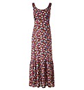 Ditsy Print Maxi Dress Length 52in
