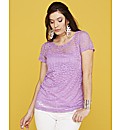 Lace T-Shirt and Cami