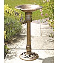 Bird Bath with Multi Colour Solar Light