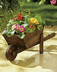 Wooden Wheelbarrow Planter