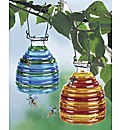 Glass Wasp Traps Set of 2