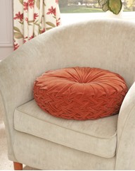 Round Velvet Booster Cushion