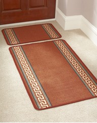 Greek Key Rug with FREE Doormat
