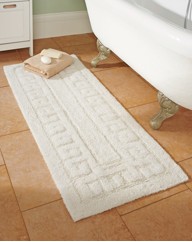 Greek Key Extra Long Bathmat