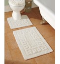 Greek Key Bathmat Set 2 Piece