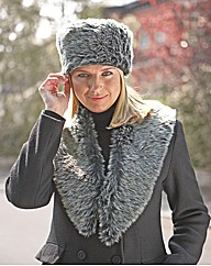 Faux Fur Pill Box Hat