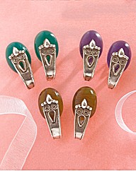 Sterling Silver Cabochon Earrings