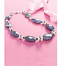 Faceted Sodalite Disc Necklace