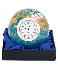 Turquoise Globe Clock