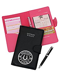 Faux Leather Good Luck Lotto Wallet