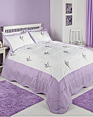 Large Heather Quilted Throwover King