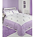 Large Heather Quilted Throwover King