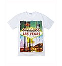 Label J Las Vegas Print T-Shirt Long