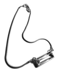 Funky Jewellery Simple Oblong Necklace