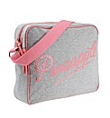 Pineapple Glitz Range Grey/Pink Satchel