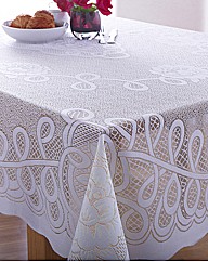 Easy Care Reversible Lace Table Cloth