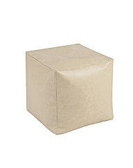 Faux Leather Cube