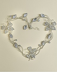 Butterfly Heart Metal Wall Art