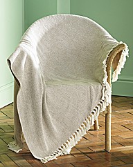 Herringbone Fringe Throwover