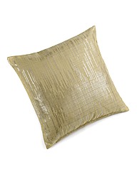 Metallic Linen Look Filled Cushion