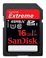 16GB Extreme HD Video SDHC Memory Card