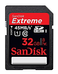 32GB Extreme HD Video SDHC Memory Card
