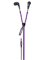 VIBE Slick Zip Headphones Purple