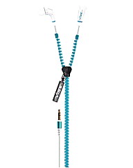 VIBE Slick Zip Headphones Blue