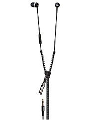 VIBE Slick Zip Headphones Black