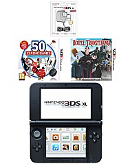 3DS XL Console - Blue + 2 Games + AC